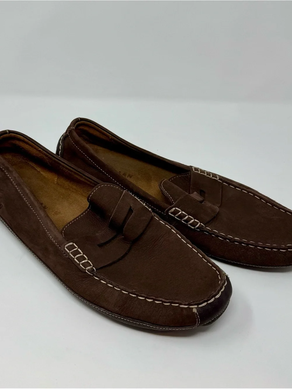 Cole Haan | Men’s Dark Brown Suede Driving Loafers, Size 13 - EUC